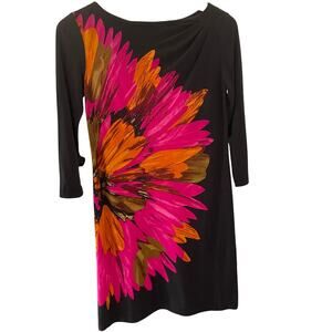 Maggy London Petite Women's Pencil Floral Dress Size 2P